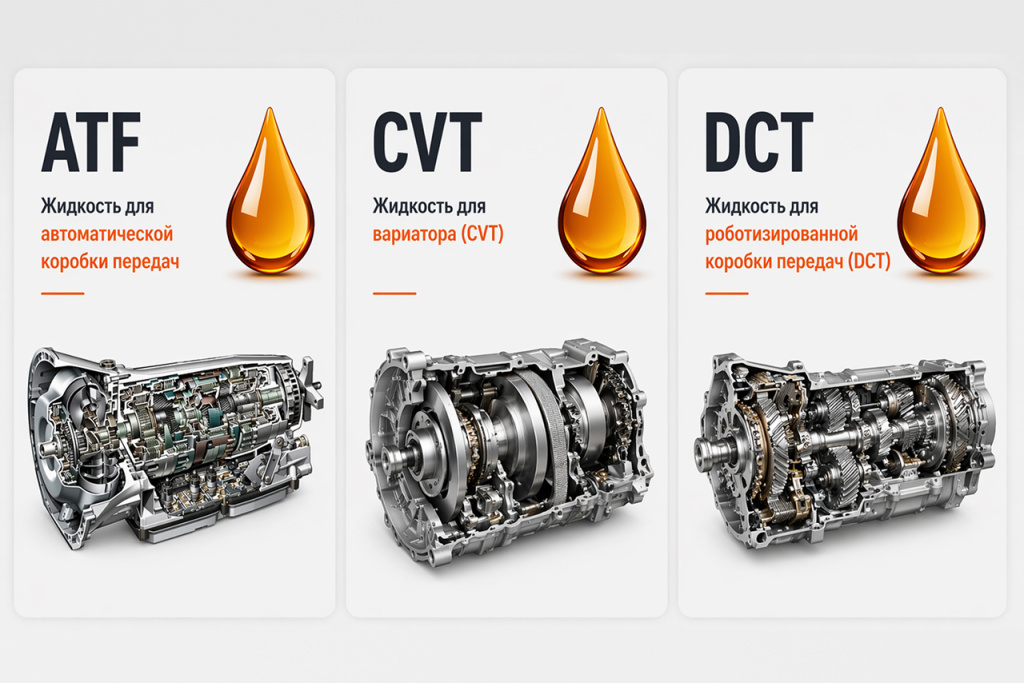 Чем отличаются продукты для АКПП, CVT и DCT
