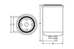 Топливный фильтр  SCT ST6106