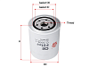 Фильтр автомобильный масляный Sakura C10081