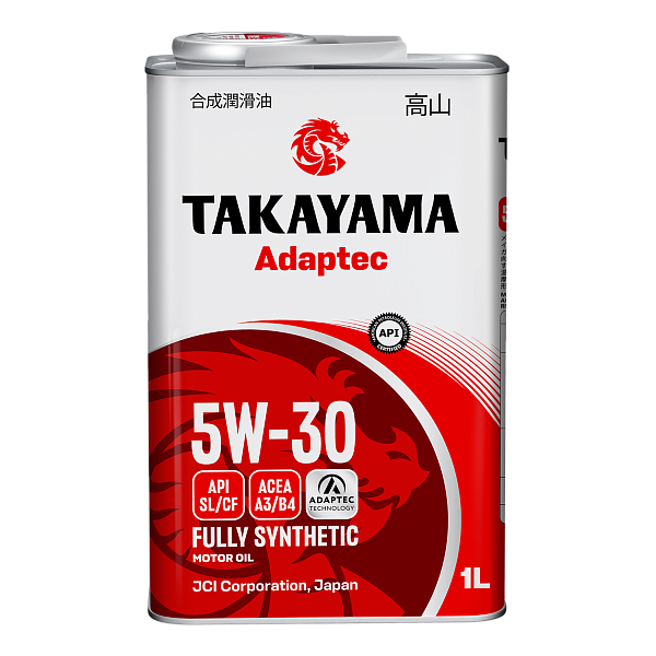 Моторное масло TAKAYAMA Adaptec SL/CF  5W-30  1 л. синт.