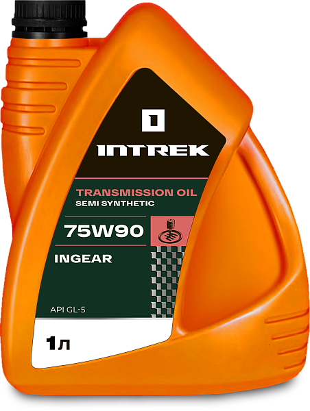 Трансмиссионное масло INTREK INGEAR GL-5  75W-90  1 л. п/синт.
