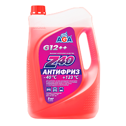Антифриз готовый к применению AGA002Z Красный G12++  5 кг.