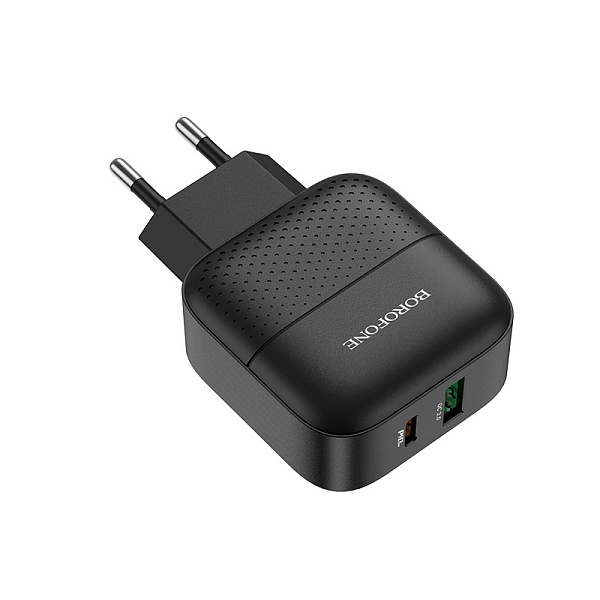 Сетевое зарядное устройство BOROFONE BA46A Premium, черный