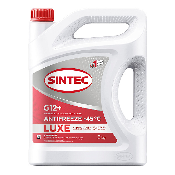 Антифриз -45 красный SINTEC Luxe G-12+ Red  5 кг.
