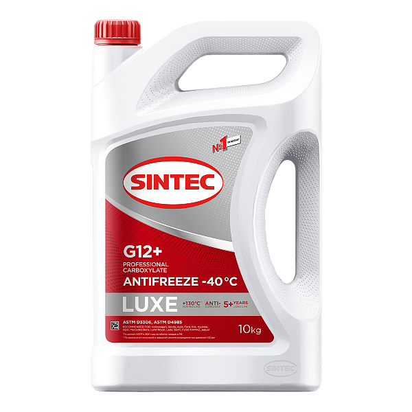 Антифриз красный -40 SINTEC Luxe G-12+ Red  10 кг.