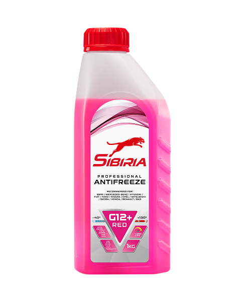 Антифриз -40 красный SIBIRIA G-12+ Red  1 кг.