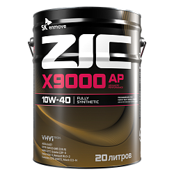 Моторное масло ZIC X9000 AP  10W-40  20 л. синт.
